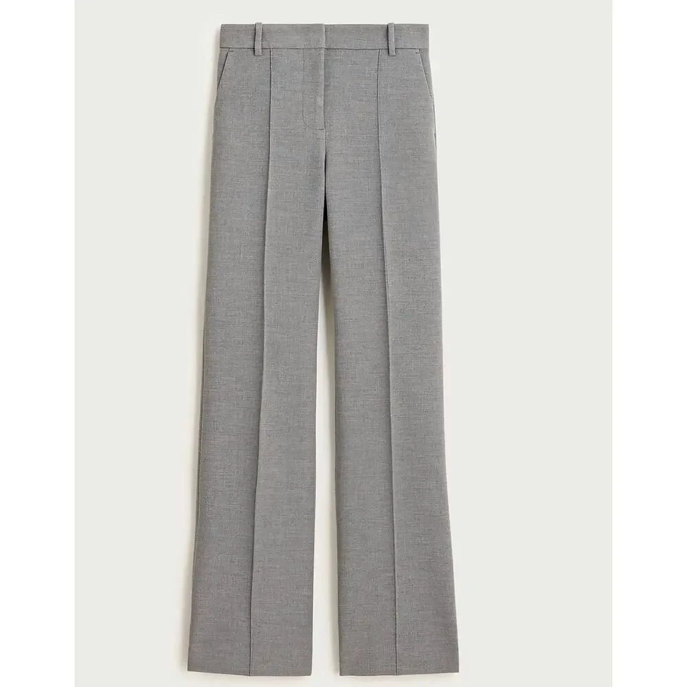 J. Crew Natalia pant in four-season stretch Heather Smoked Graphite NWT size 00P